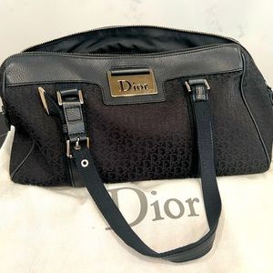 💯 authentic Christian DIOR diorissimo street chic BOSTON handbag purse